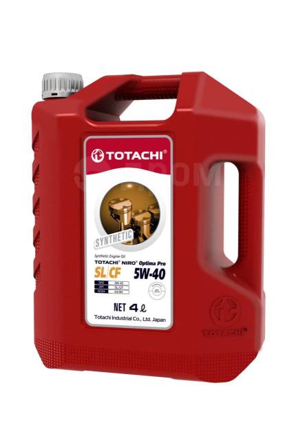 Пластик) (синт. мотор. масло) 5W-40 NIRO Optima PRO SL/CF 4л Totachi ...