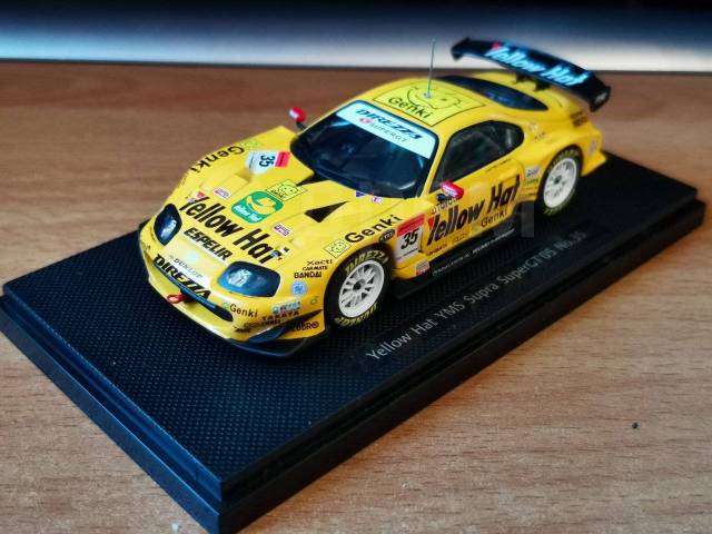 ミニカー EBBRO 35 YELLOW HAT SUPRA 1/43 1/43 Ebbro Yellow Hat Toyota Supra JGTC 2004 car #35 #598
