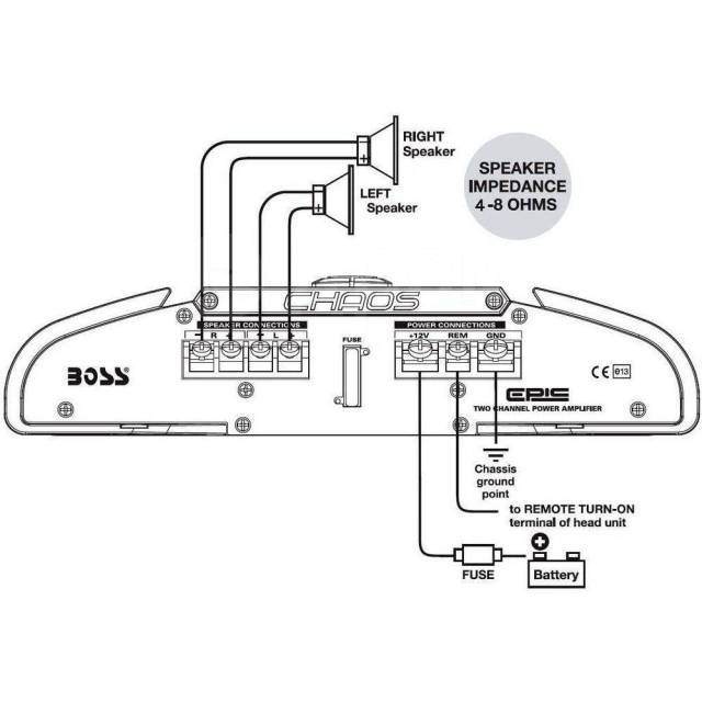   A/B Boss Audio MR202 200 12-22000 25015270 