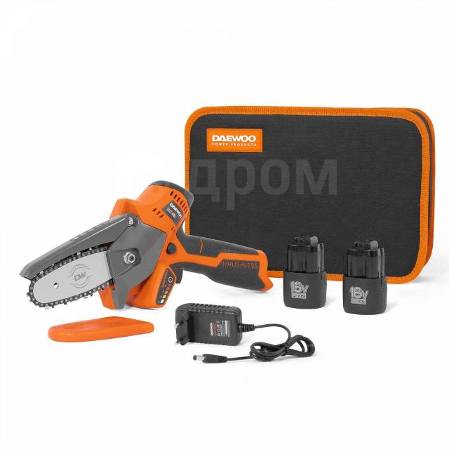 Пила цепная аккумуляторная Daewoo DACS 416Li SET, новый, в наличии ...