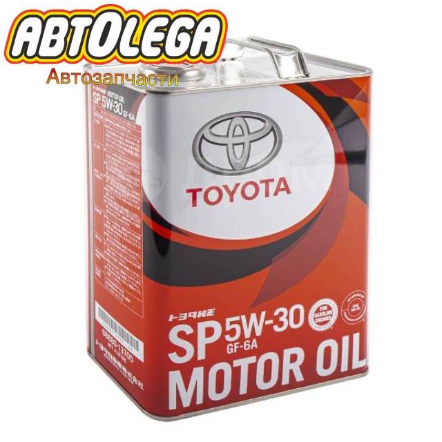 Масло моторное синтетическое Toyota SP 5W-30 GF-6A,4л 08880-13705, 4,00 ...