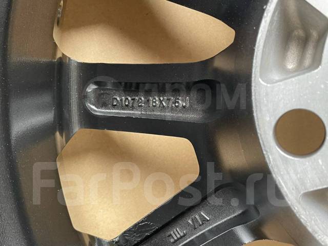 Литые диски Toyota Land Cruiser Prado R18 6x139.7 7.5J +25 Цвет Графит ...