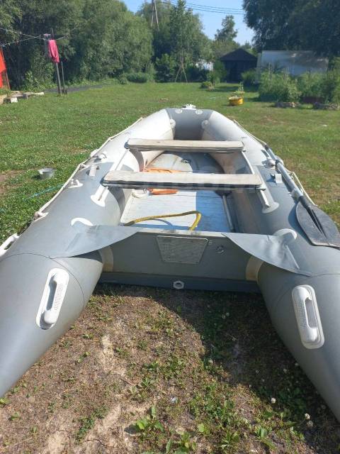 Лодка ПВХ с мотором, гладиатор, подвесной, бензин, 3,80 м. 9,80 л.с ...