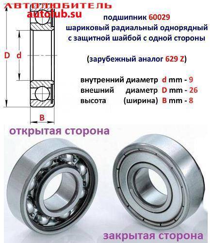 Как снять размеры подшипника