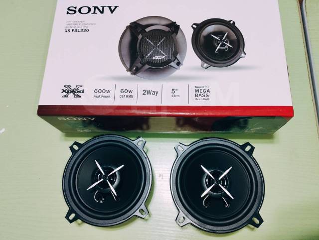 Динамики Sony. 13см, коаксиальные, среднечастотные, 13 x 13 см (5,1 x 5 ...