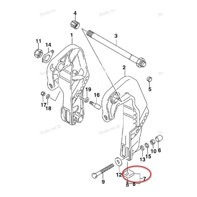   Tecnoseal 01204MG 403012    Suzuki DF 9.9-300, DT 9.9-200 