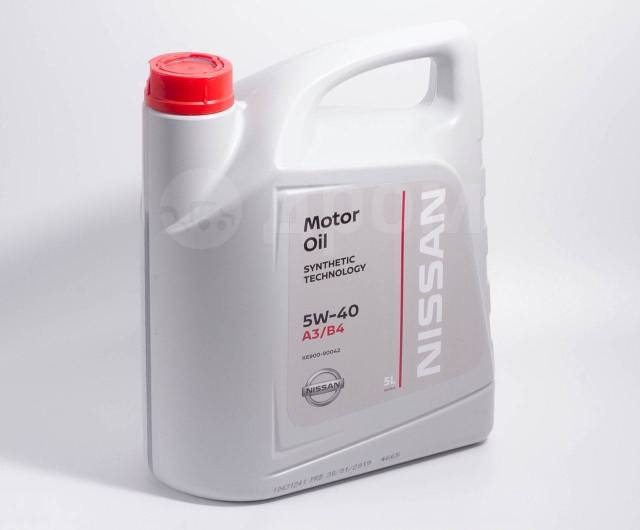 Масло моторное Nissan 5W40 (5L) Original Nissan [KE90090042R], в ...
