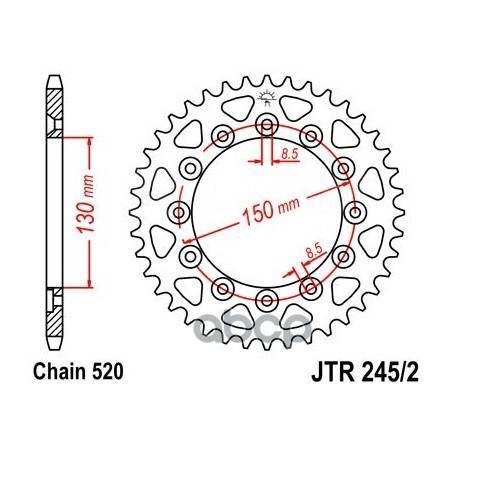   Jt Jtr245/2.41 JT Sprockets . JTR245/2.41 