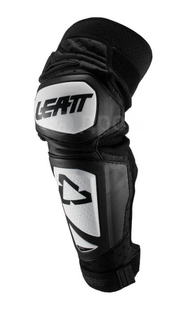  Leatt Knee & Shin Guard EXT (White/Black, 2023),  S/M 