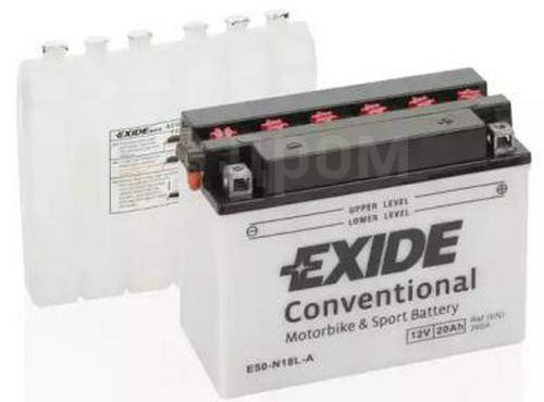  !  20Ah 260A 205/90/165 moto .  . / EXIDE E50-N18L-A 