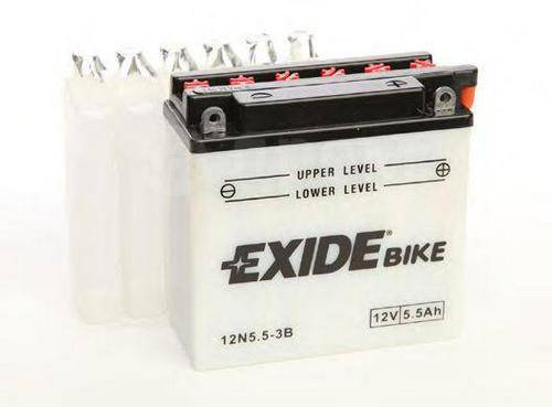  !  6Ah 60A 135/61/131 moto/ EXIDE 12N5.5-3B_ EXIDE 12N5.5-3B 