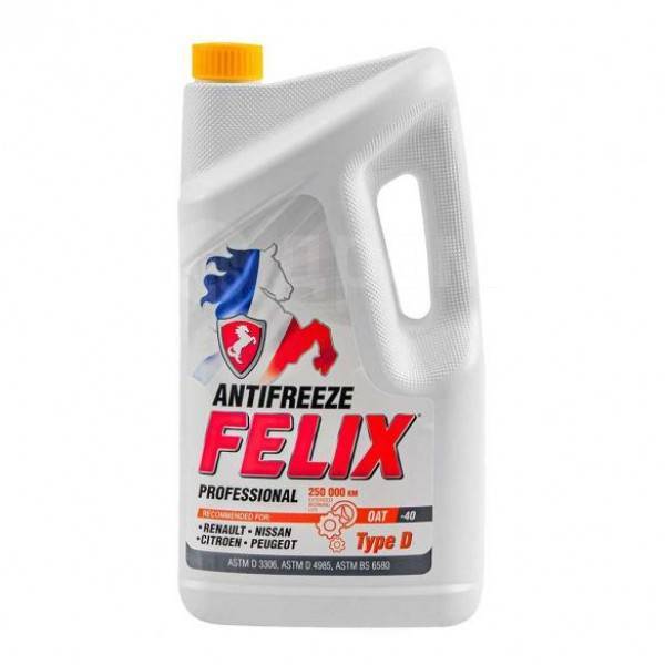 Антифриз Felix TYPE D 5КГ в Иркутске и Ангарске, в наличии. Цена: 1 150₽