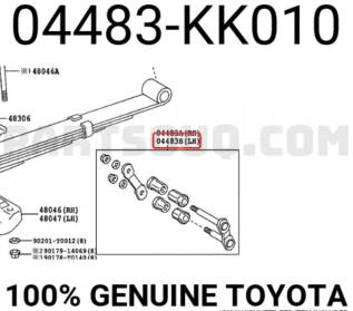   Toyota Hilux 04483KK010 Toyota 1Gdftv 