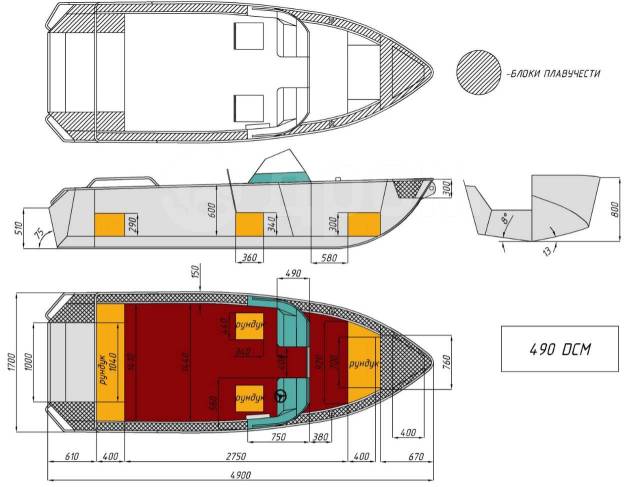 Wyatboat WB-490DCM. 2022 ,  5,00.,   , 60,00..,  