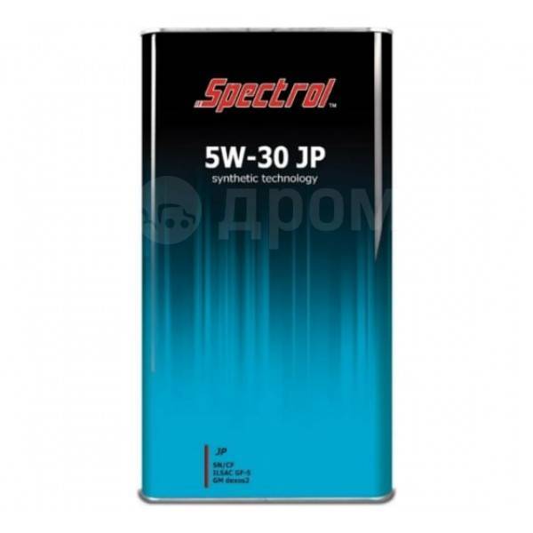 Масло моторное Spectrol JP 5W30, 4Л, синтетическое, 4,00 л. в наличии ...
