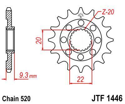   () JTF1446  ,  (14SC) JT 