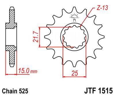   () JTF1515  ,  (14) JT 