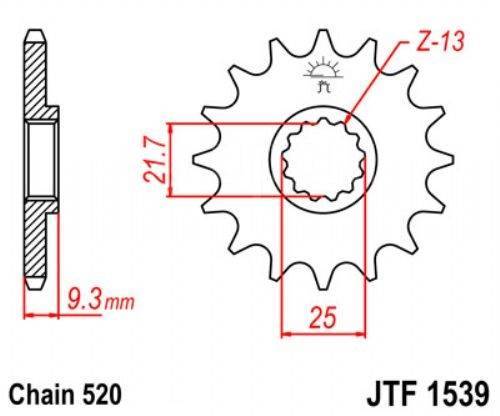   () JTF1539  ,  (15) JT 