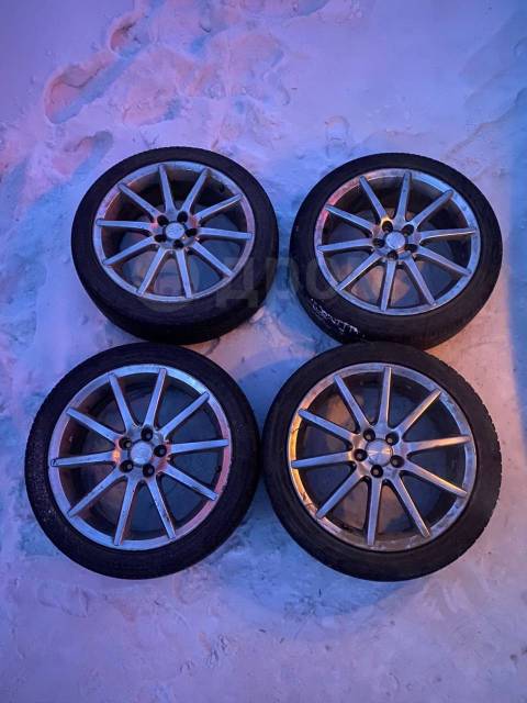 Автомобильные диски, Subaru, 18", 1 шт, 5x100, литой, 4 шт, б/у, в ...