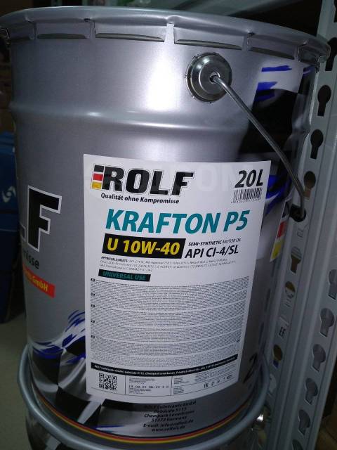 Рольф крафтон p5 10w 40. Rolf krafton p5 u 10/40 api ci-4/sl. Рольф 10w 40 полусинтетика. Рольф 10w 40 полусинтетика. Rolf krafton p5 u 10w-40 208л.