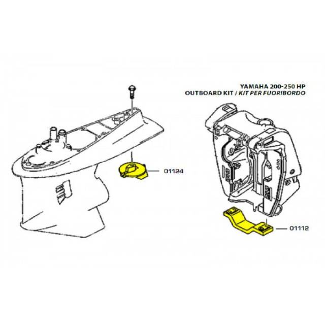    Yamaha 40-60 .. TECNOSEAL KITYAMAHA40/60MG 