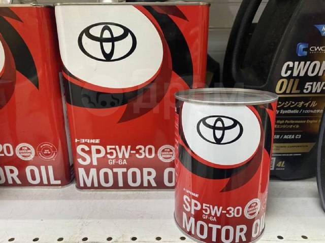 Масло моторное оригинал Toyota 5w30 GF6A, синтетическое, 4,00 л. SP ...