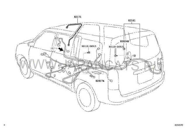 Где находятся предохранители на пробоксе Купить Проводка стоп-сигналов Toyota Probox/Succeed NCP5#, NLP51 1NZFE, 2014г в 