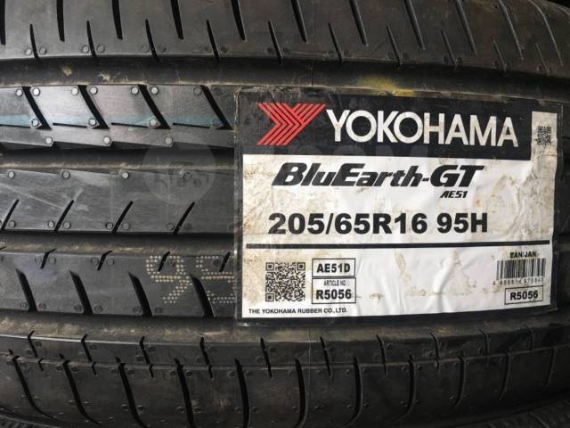 Made in Japan Yokohama BluEarth-GT AE-51, 205/65 R16 95H, 16", 10 шт ...