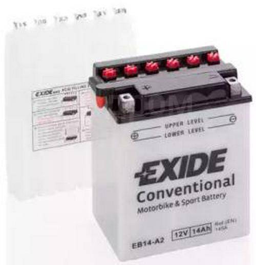  !  14Ah 145A 135/90/165 moto .  . / EB14-A2_ EXIDE EB14-A2 