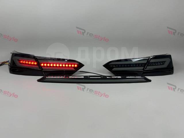 Купить Стопы (задние фонари) Toyota Camry 70 Тюнинг LED Дымчатые во ...