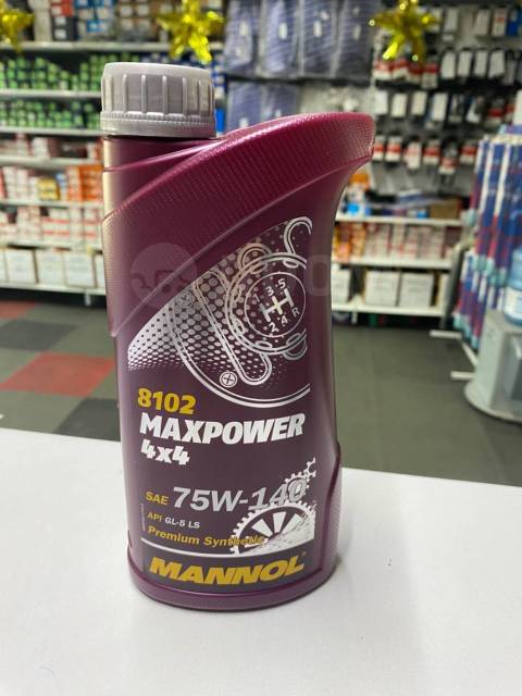 Масло трансмиссионное Mannol, Maxpower 4x4, 75w140, 1 л, GL5 LS, синт ...