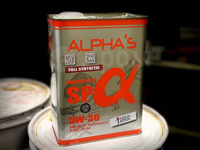 Моторное масло Alpha's 5W30 SP GF-6A 4л Япония, синтетическое, 4,00 л ...