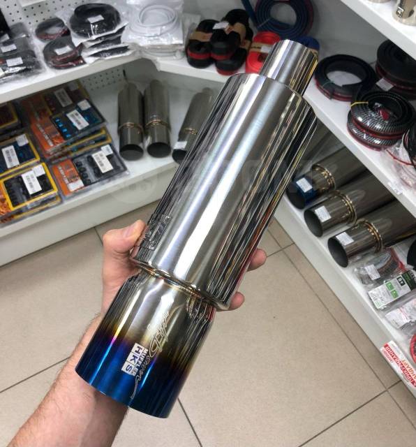 Купить Прямоточный спортивный глушитель выхлоп (банка) HKS 50/88мм в ...