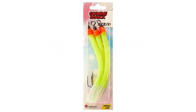    HIGASHI Gummi Makk 12/0 (set-3pcs), 03 Yellow 