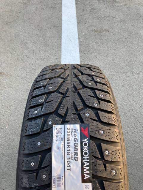 Yokohama Ice Guard Stud IG55, 235/55 R18 106T, 18", 2 шт, 235 мм, 55 % ...