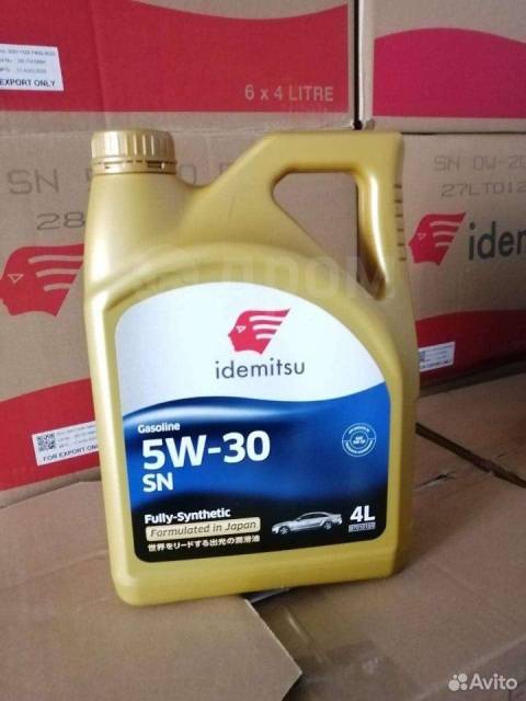  моторное idemitsu 5w30, синтетическое, 4,00 л. SN, бензин, для .