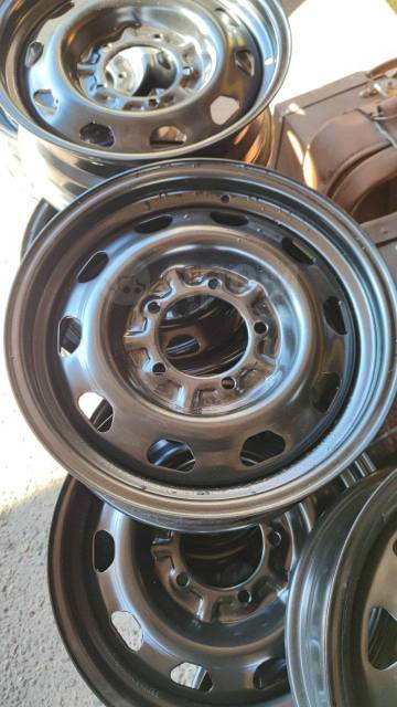 Диски штамповка 5x139.7 R-16 Новые УАЗ Черный, 16", 4 шт, штампованный ...