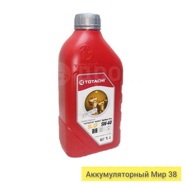 Моторное масло Totachi NIRO Optima PRO Synthetic 5W-40 SL/CF 1л ...