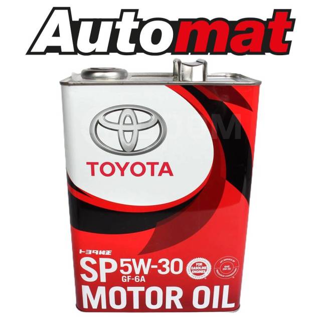 Масло моторное Toyota Motor Oil SP/GF-6A 5W-30 (4L) 08880-13705 ...