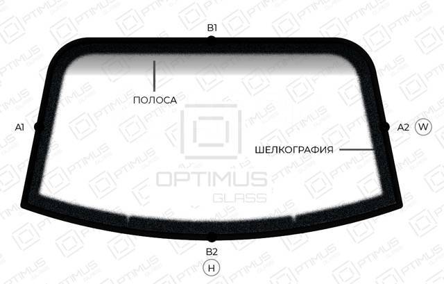 Купить Лобовое стекло Mazda BT-50 (J97M) 2006 - 2012 / Ford Ranger 2006 ...