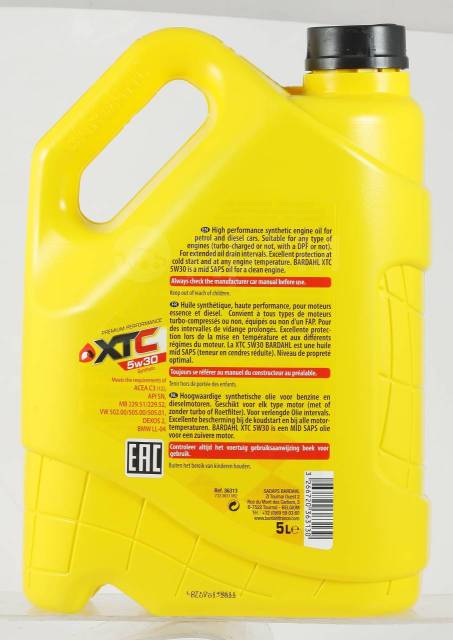 Oil Bardahl 5W30 XTC SN 4L Sint. Engine oil (36312)