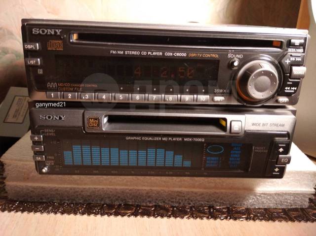 Sony CDX-C6000 Sony MDX-700EQ, 2 DIN — 178x100 мм, б/у, в