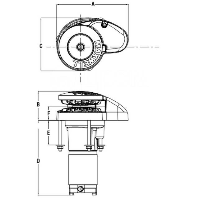     Vetus Maxwell RC8-6 P102552 12  600  350   6 - 7   12    65  