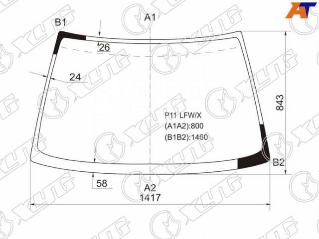 Купить стекло ниссан примера Купить Стекло лобовое (Сборка Япония) Nissan Primera 95-02 Infiniti G20 99-02 Ni
