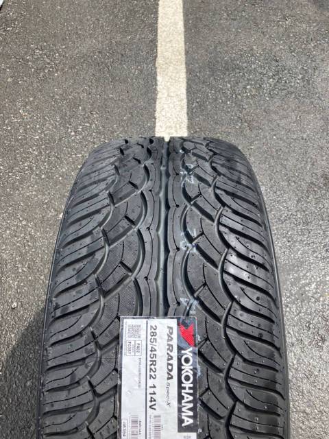 Yokohama Parada Spec-X PA02, 285/45 R22 114V Made in Japan, 22", 5 шт ...