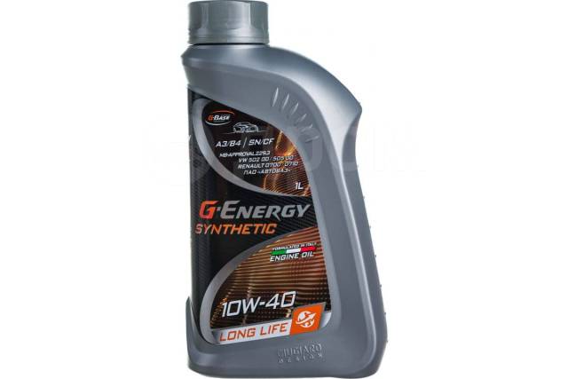 Масло моторное G-Energy Synthetic Long Life 10W-40 1 л, синтетическое ...