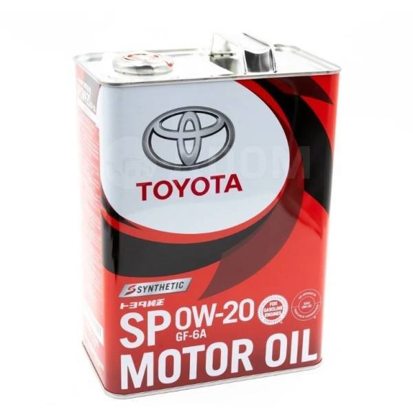 Масло моторное Toyota 0w20 4л (08880-13205, 08880-12205, 08880-12605 ...