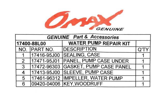   Suzuki DF40/50/60A, Omax 1740088L00_OM 