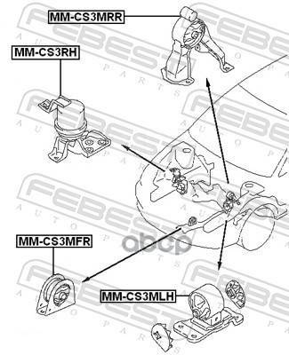   ! Mitsubishi Lancer Cs1a/Cs2a/S3a 00 Febest . MM-CS3MFR Mm-Cs3mfr_ MMCS3MFR  