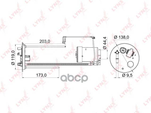 Купить Фильтр Топливный Lynx Lf-968M (1770A118) LYNXauto арт. LF-968M в ...